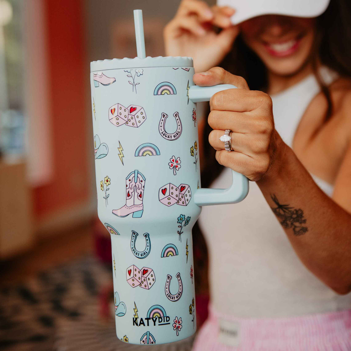 Lucky Girl Western Tumbler