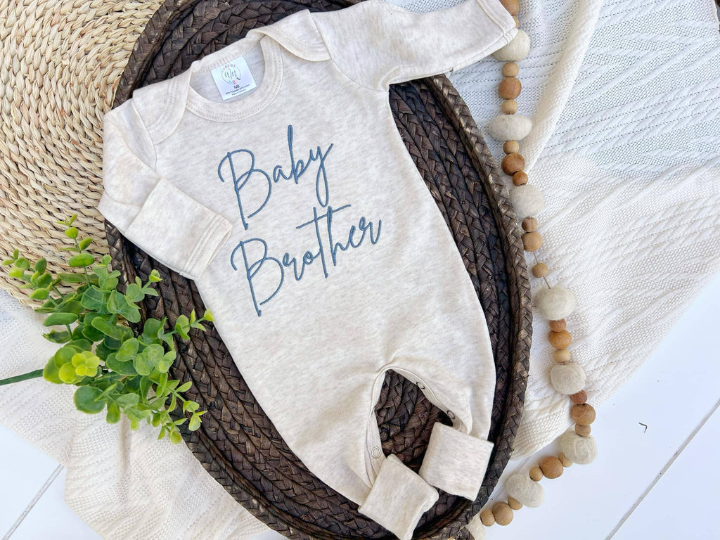 Baby Romper Only - Baby Brother Blue