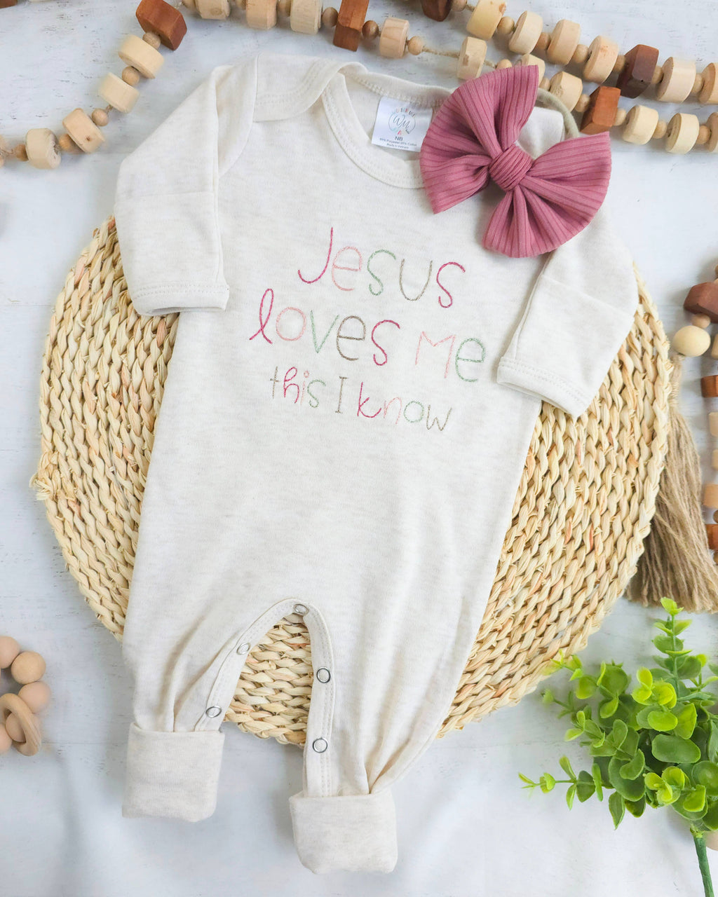Baby Romper Only Jesus Loves Me