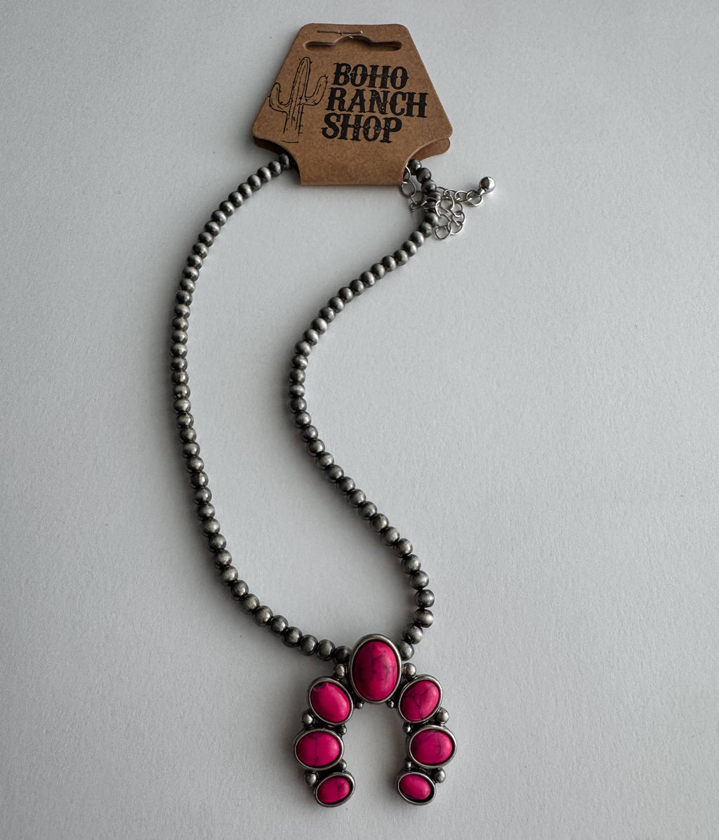 Squash Blossom Choker Pendant Necklace