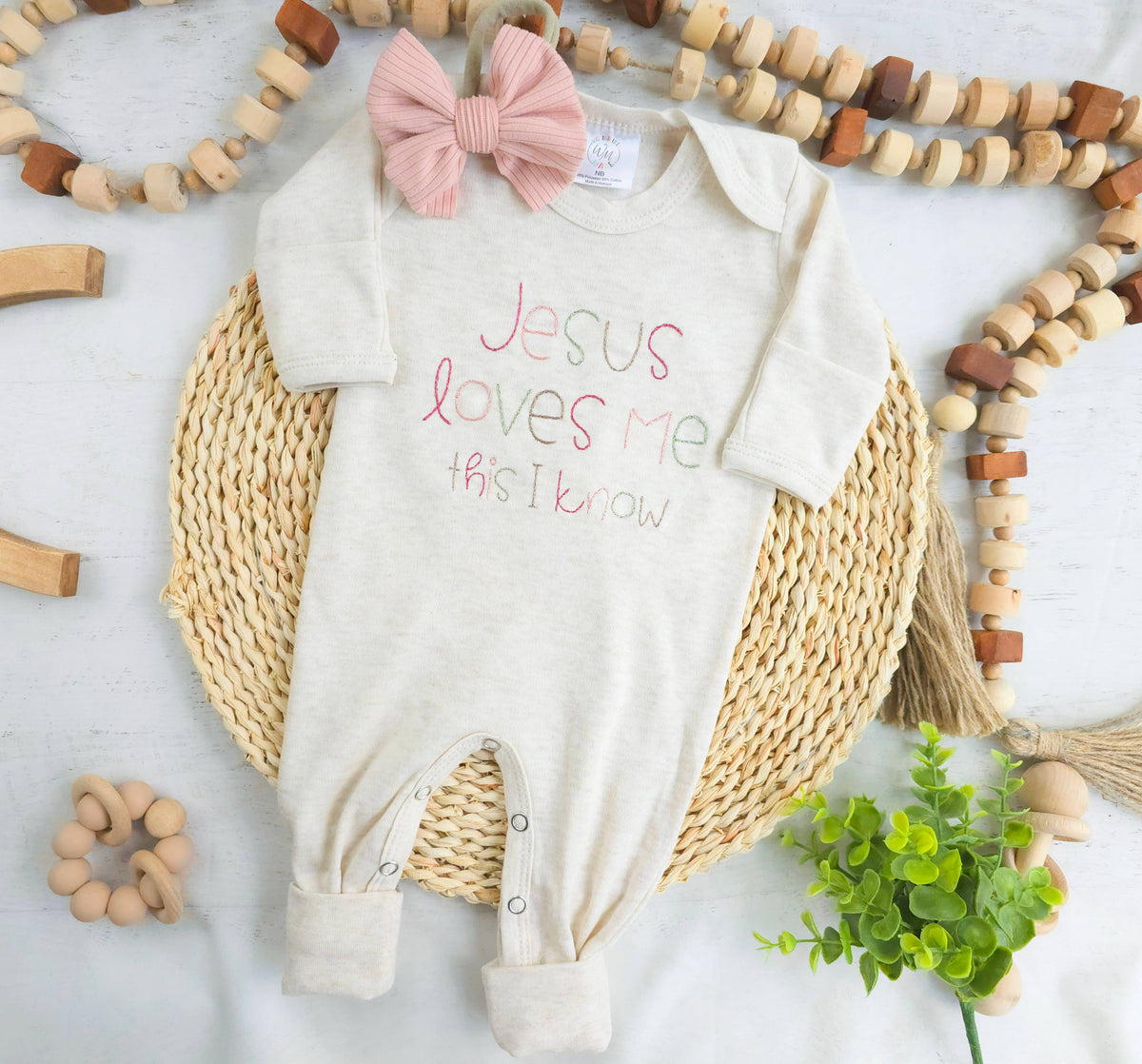 Baby Romper Only Jesus Loves Me