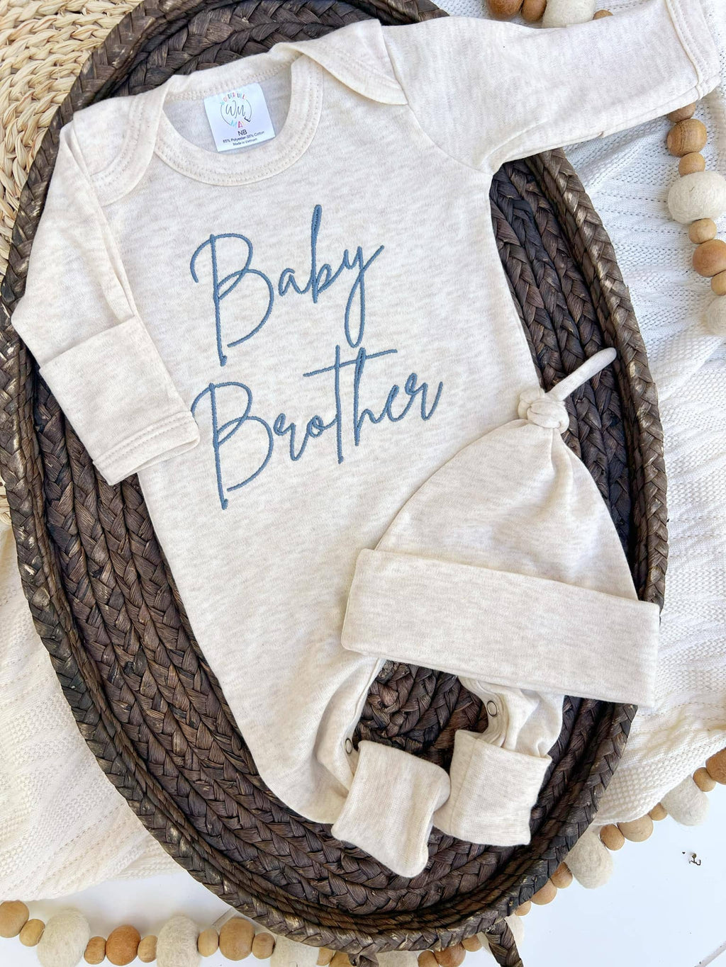 Baby Romper Only - Baby Brother Blue