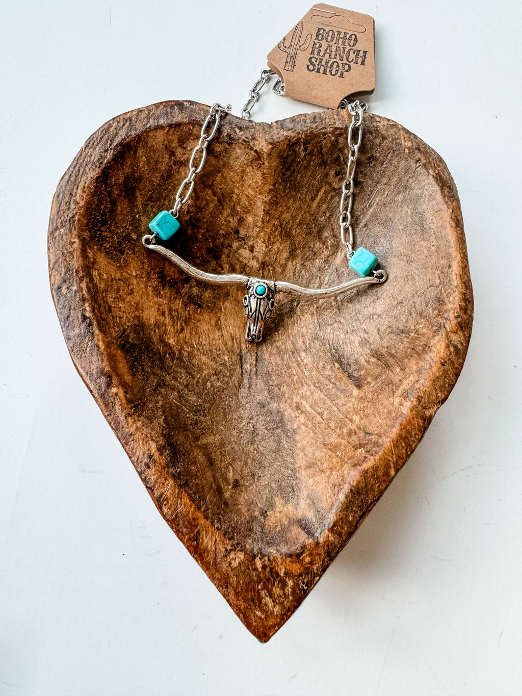 Longhorn Steer Chain Necklace Necklace