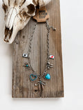 Bow Multi Charm Necklace