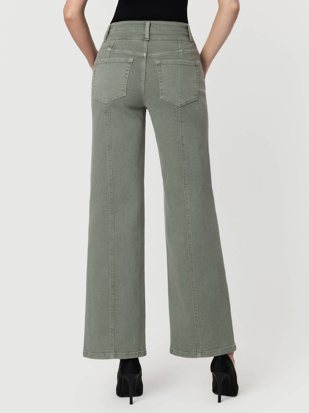 Flying Monkey SUPER HIGH RISE DOUBLE WB 2 BUTTONS WIDE LEG