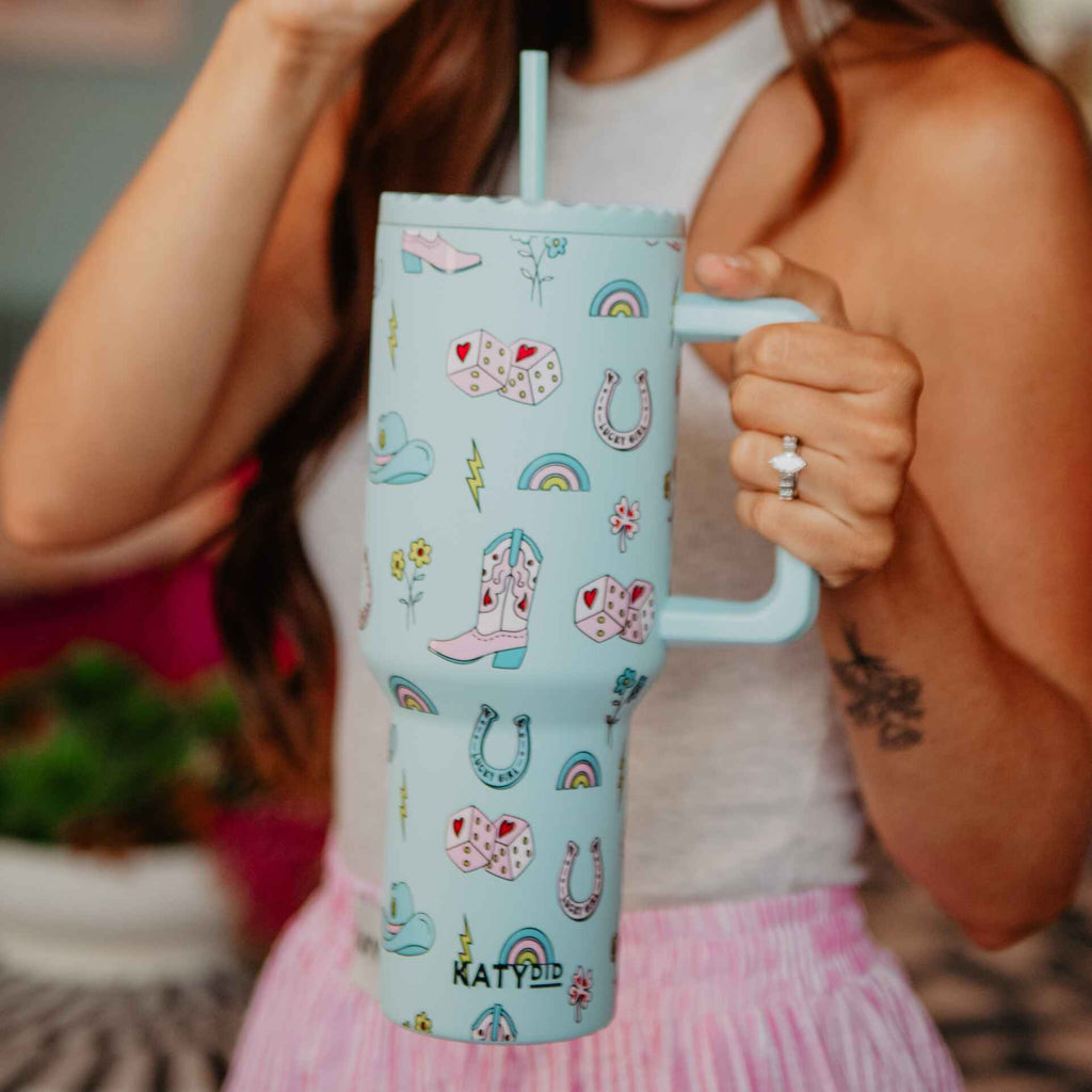 Lucky Girl Western Tumbler