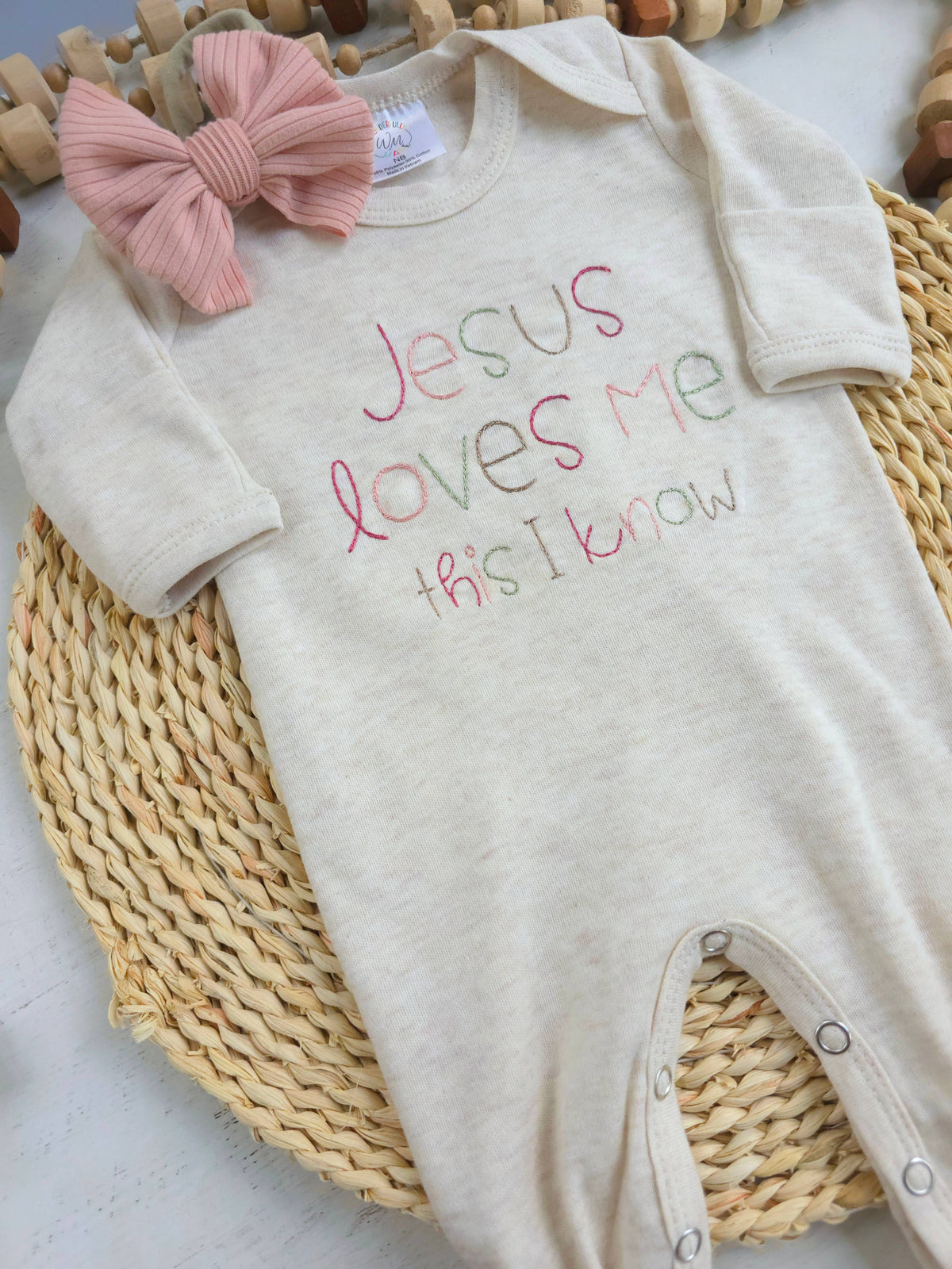 Baby Romper Only Jesus Loves Me