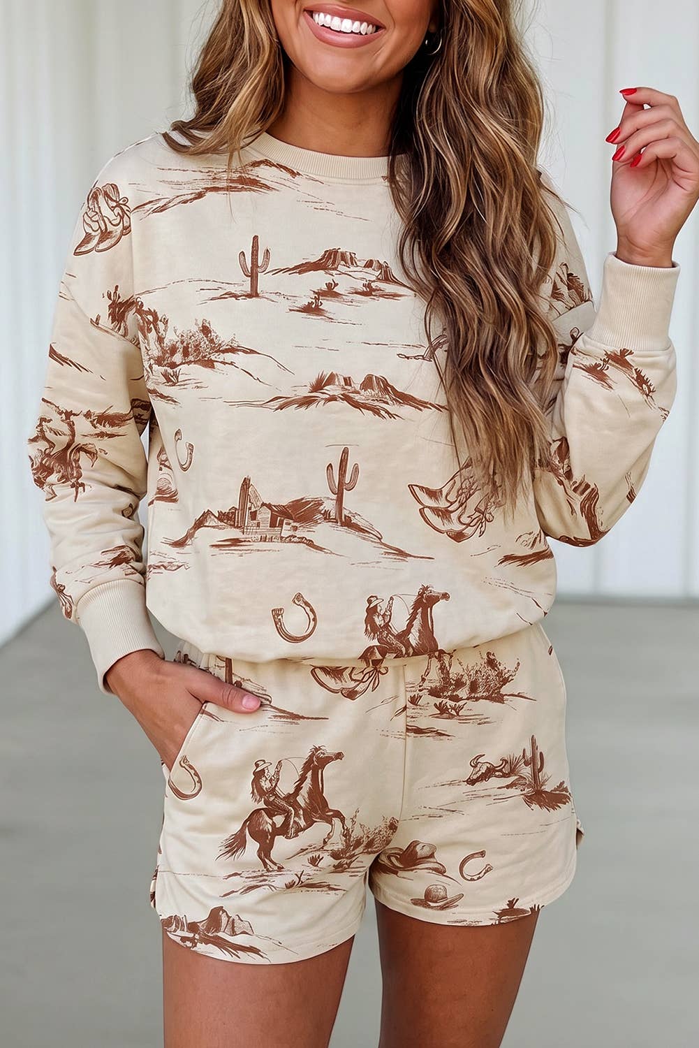 Comfy Cowboy Short Set