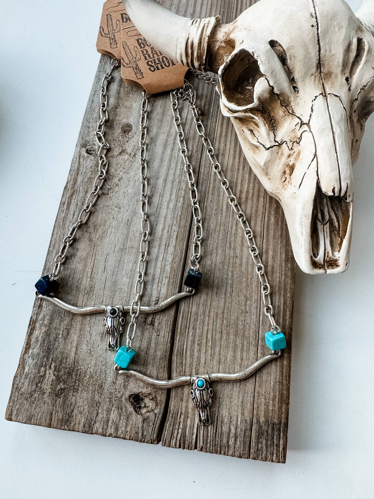 Longhorn Steer Chain Necklace Necklace