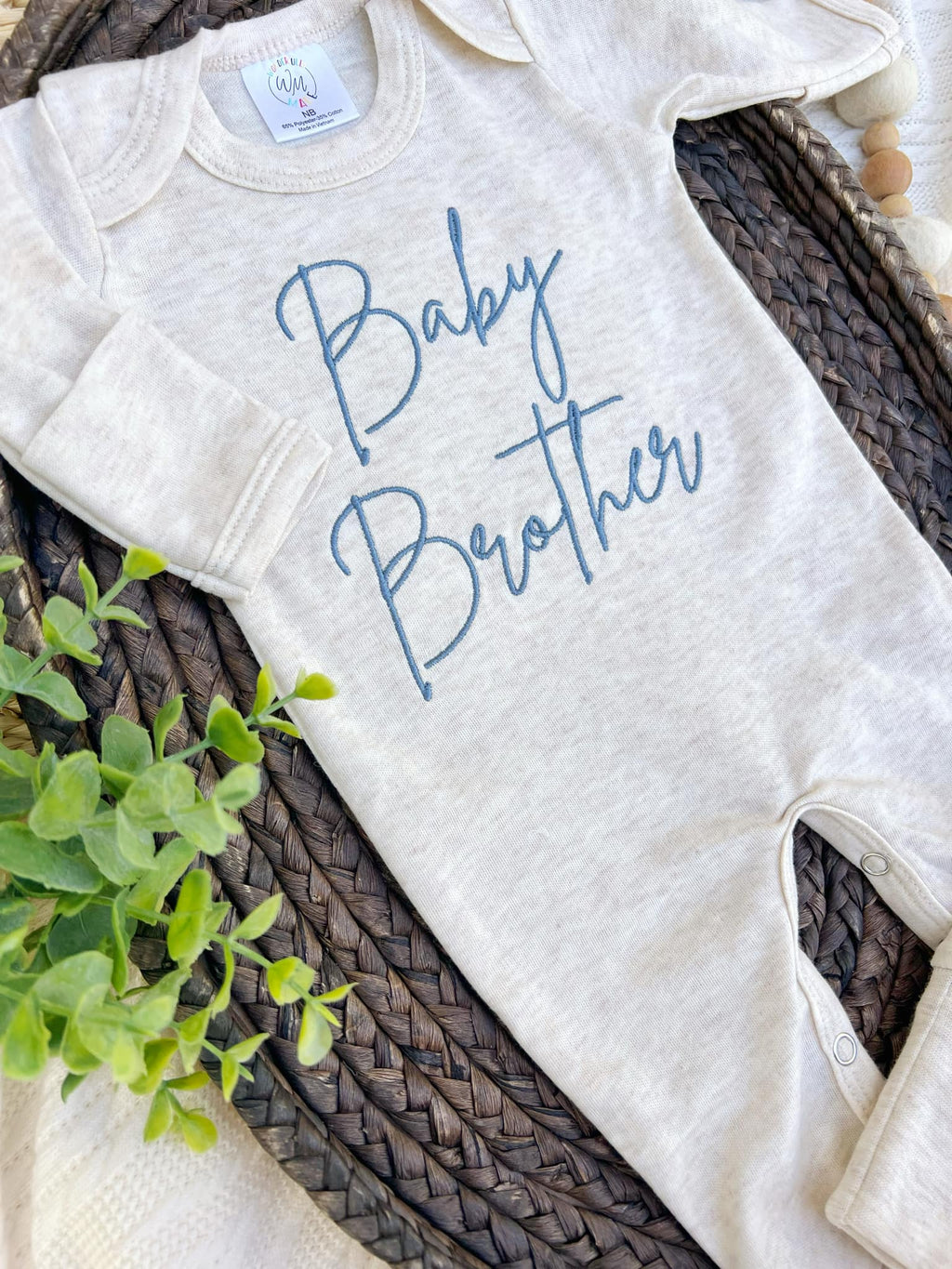 Baby Romper Only - Baby Brother Blue