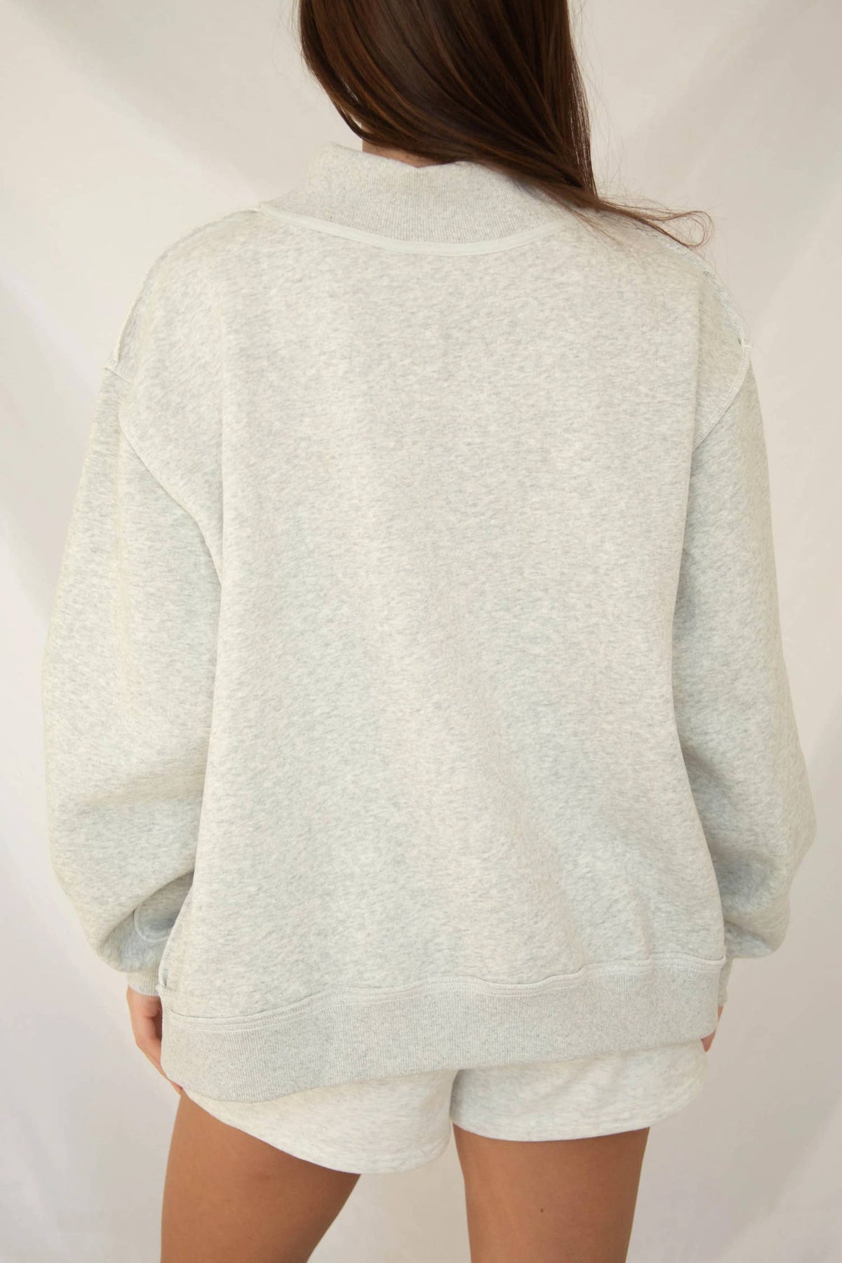 Jesus Mock Neck Plaid Sweatshirt