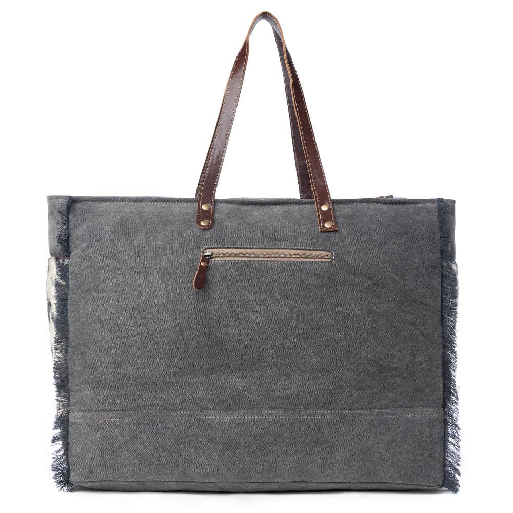 Myra Hand Tooled Bag bl&wh