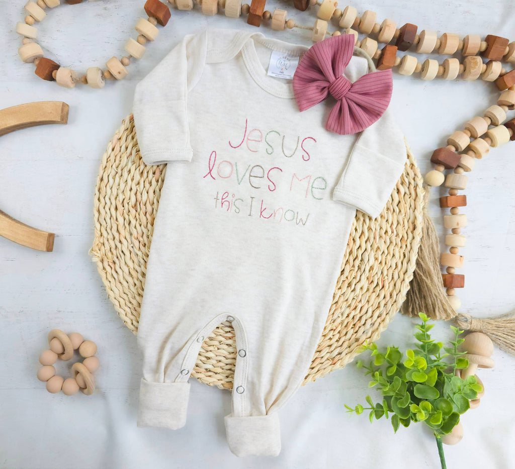 Baby Romper Only Jesus Loves Me
