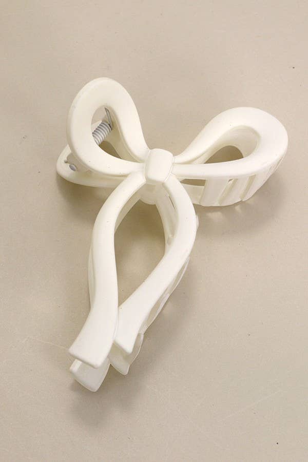 Matte Bow Claw Clips