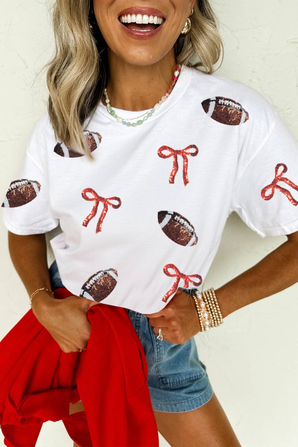 Sequins Game Day Tee