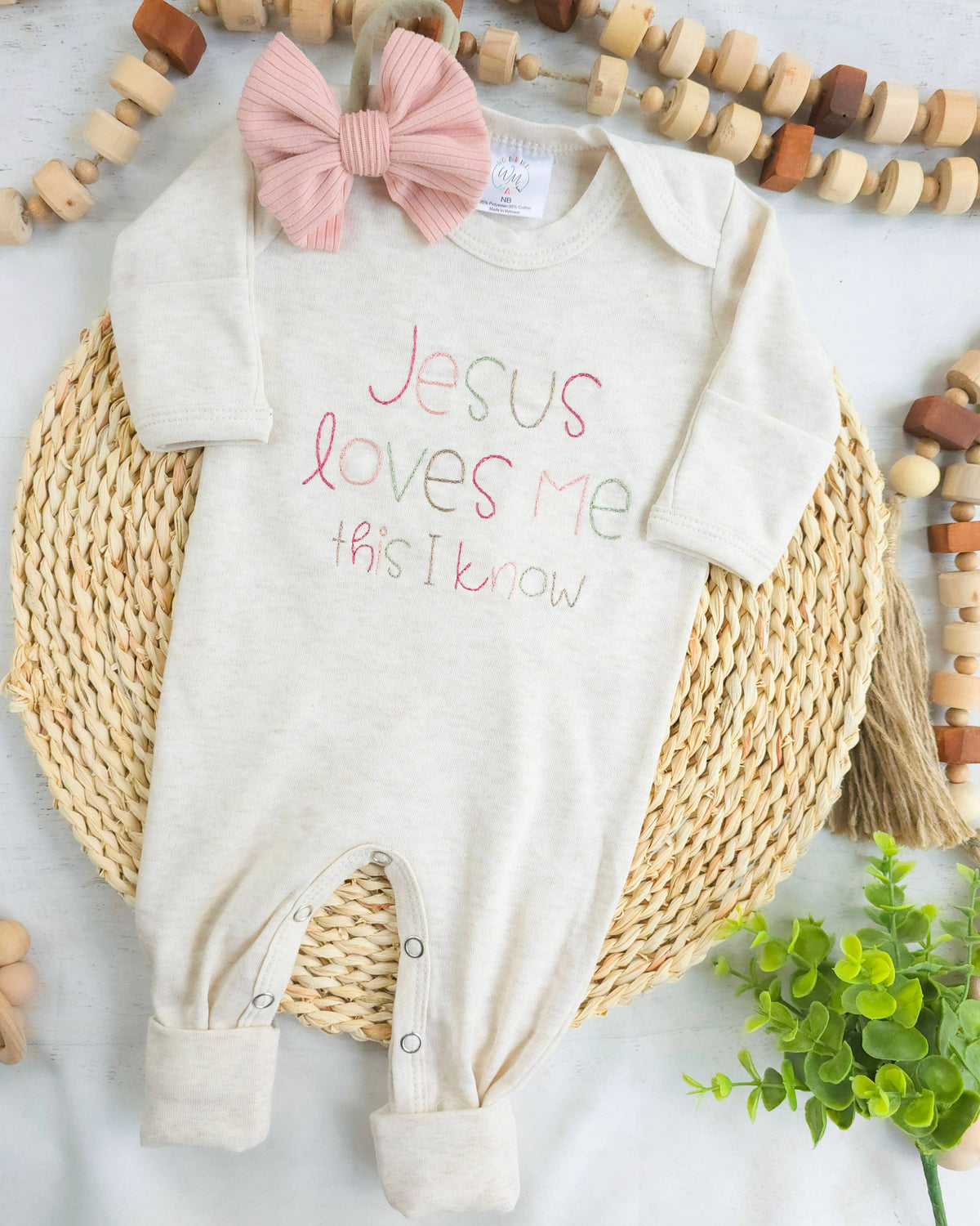 Baby Romper Only Jesus Loves Me