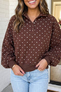 Chocolate Polka Dot Pullover